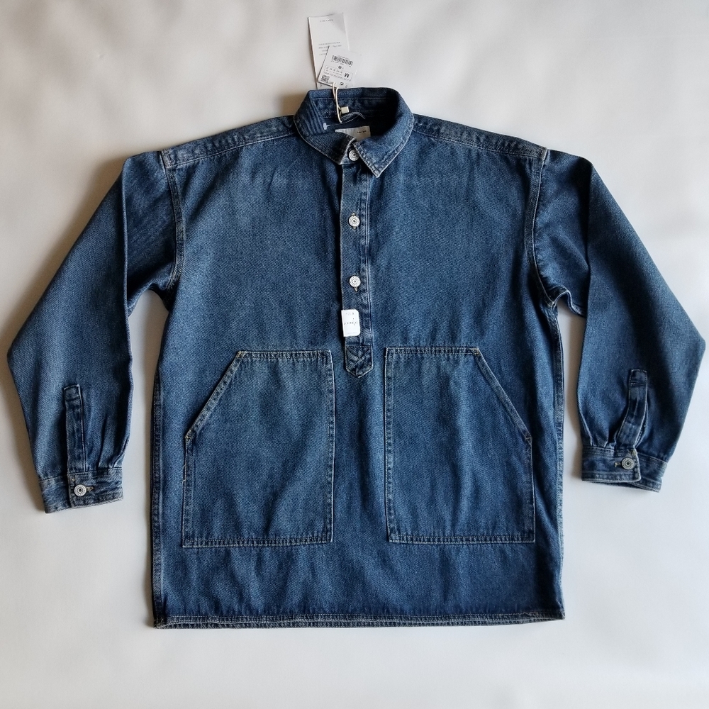 Zara Man Denim Jeans Pull-over- shirt Jacket